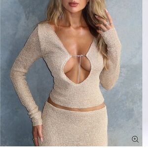 Tiger Mist Top Sweater Connell Top Gold size Small